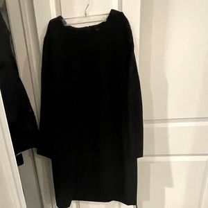 Banana republic black dress button detail sleeve